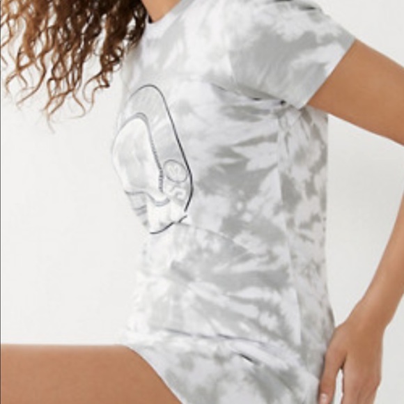 True Religion Tie Dye Shirt Dress front logo Large - Picture 2 of 10